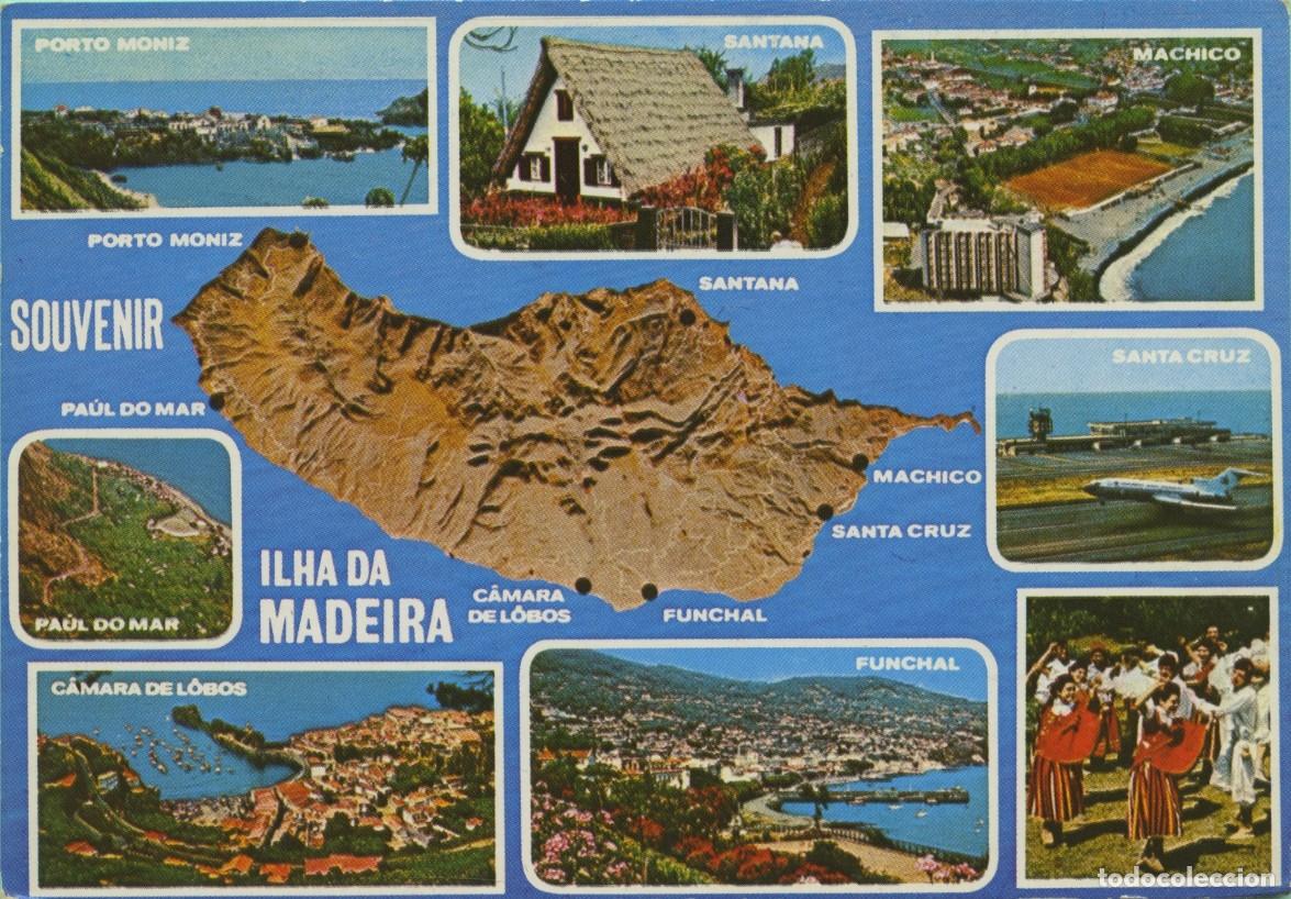 Postales: N&ordm; 624-MADEIRA. Vistas diversas. Sin circular. ED. BERNARDINO V.G. CARVAO