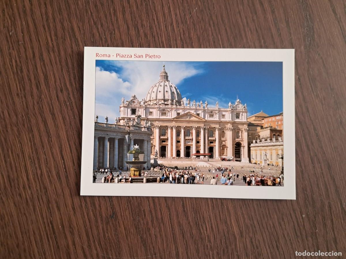 Postales: postal de Italia, plaza de San Pedro, Roma.
