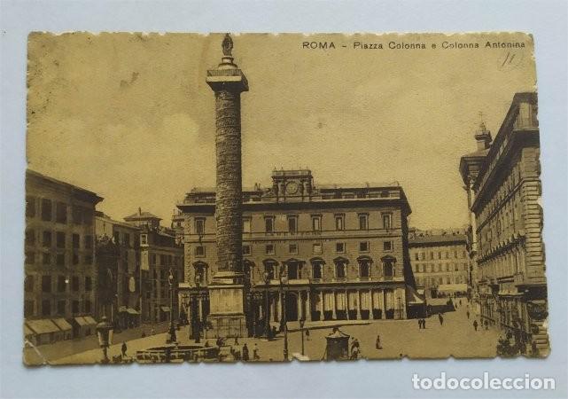 Postkarten: Tarjeta postal de Roma (1909) Escrita por el egipt&oacute;logo Rodolfo del Castillo y Quartiellers (C&aacute;diz)