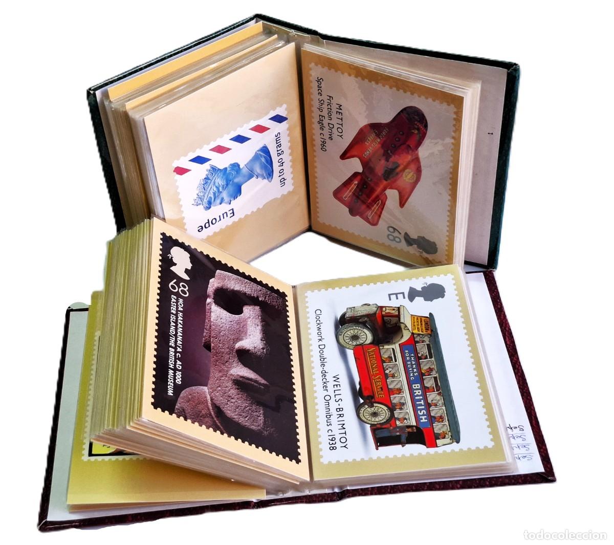 Postales: DOS ALBUM CON POSTALES VARIAS BRITANICAS NUEVAS