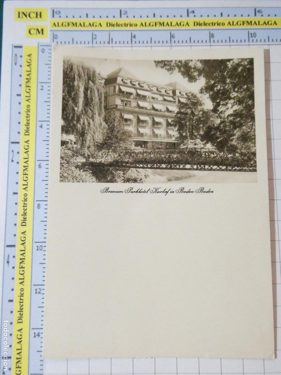 Postales: POSTAL DE ALEMANIA. BADEN BADEN BRENNERS PARKHOTEL KURHOF. 2600