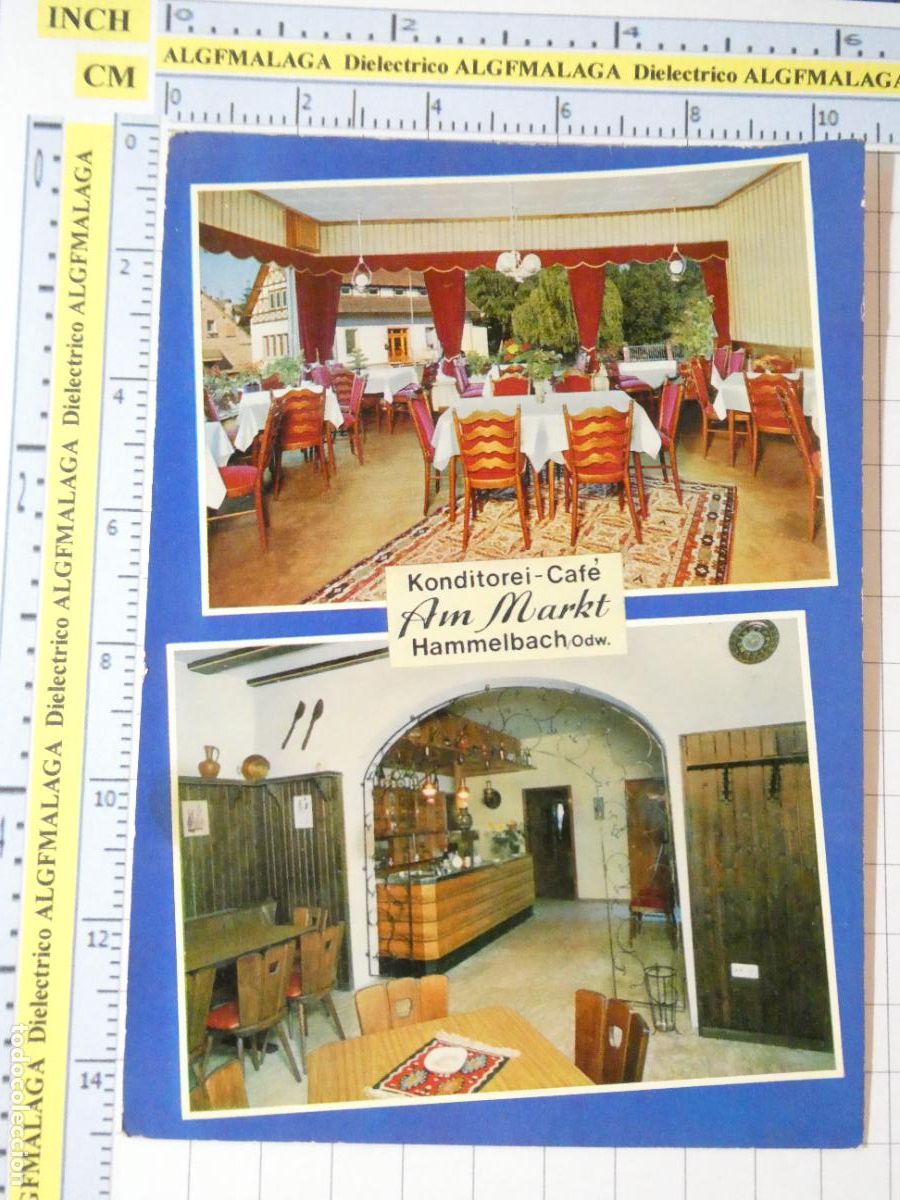 Postales: POSTAL DE ALEMANIA. HAMMELBACH KONDITOREI CAF&Eacute; AM MARKT 2603