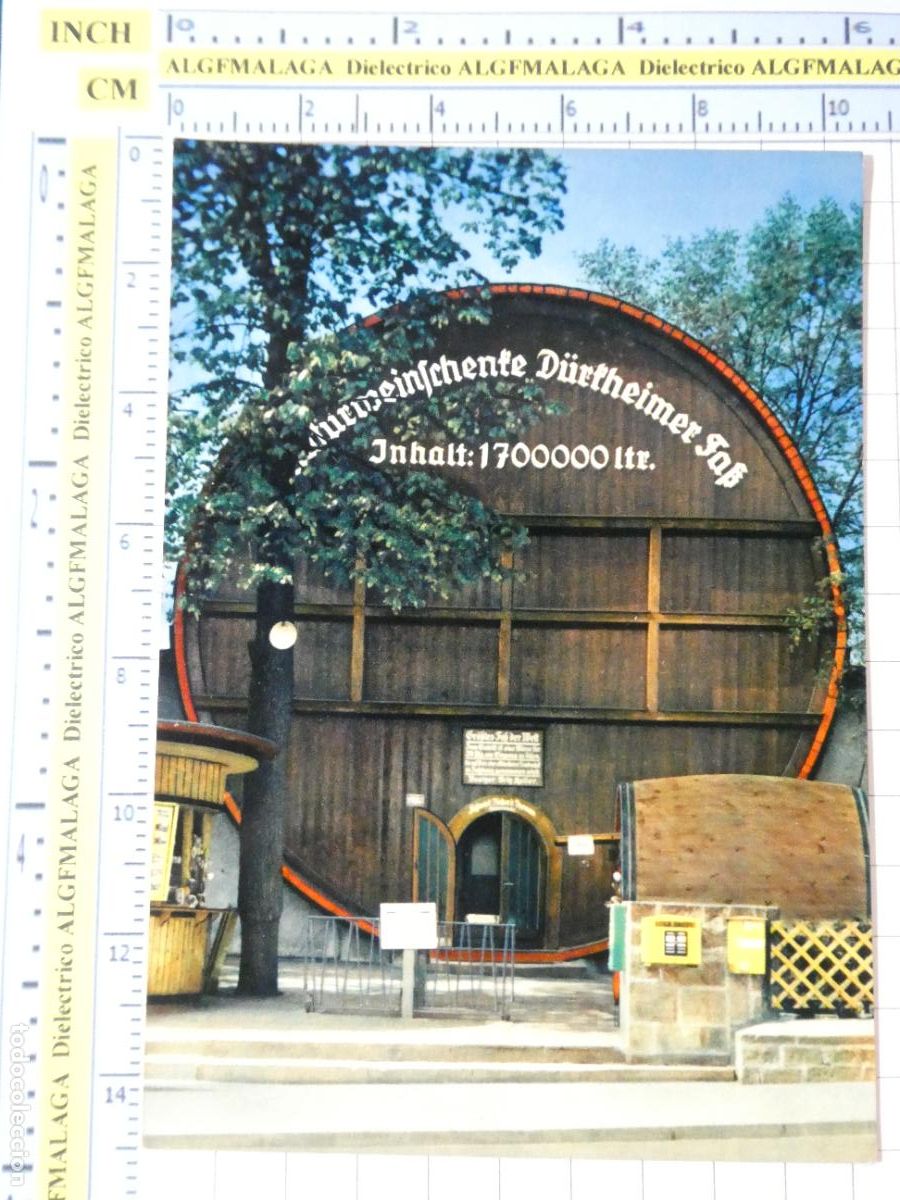 Postales: POSTAL DE ALEMANIA. BADD&Uuml;RKHEIM BODEGAS VINO. TONEL BARRIL M&Aacute;S GRANDE DEL MUNDO . 2611