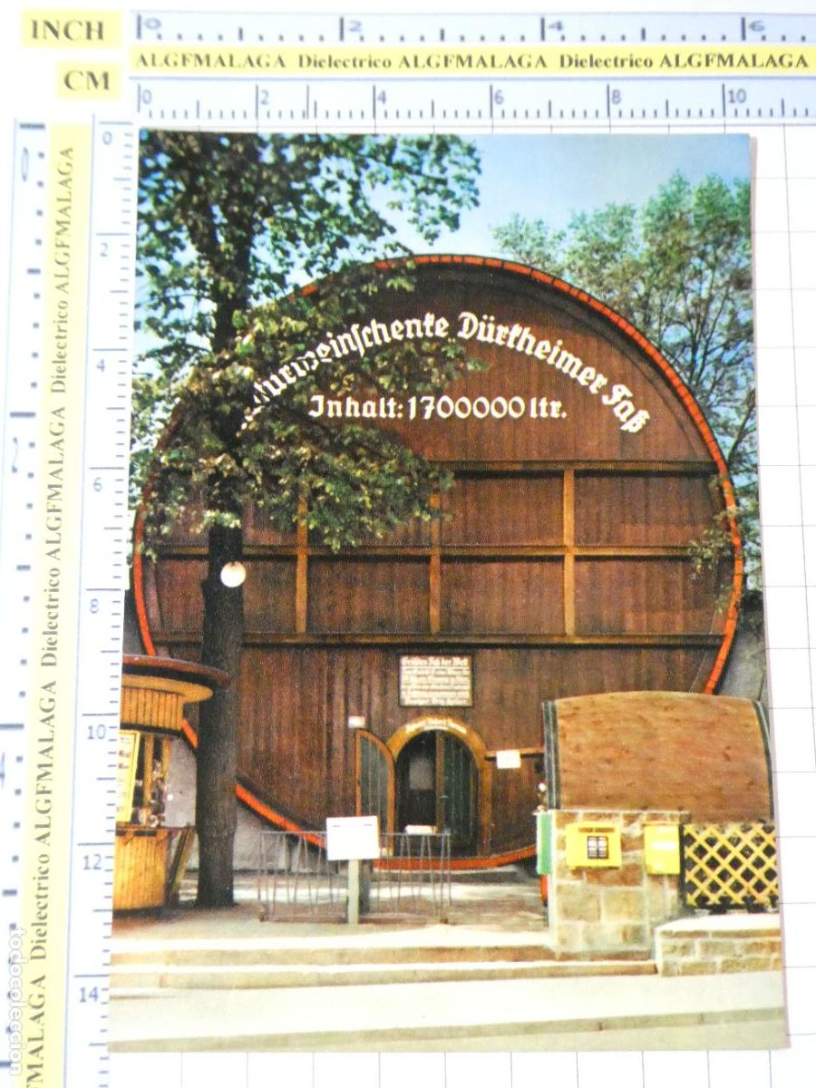 Postales: POSTAL DE ALEMANIA. BADD&Uuml;RKHEIM BODEGAS VINO. TONEL BARRIL M&Aacute;S GRANDE DEL MUNDO . 2612