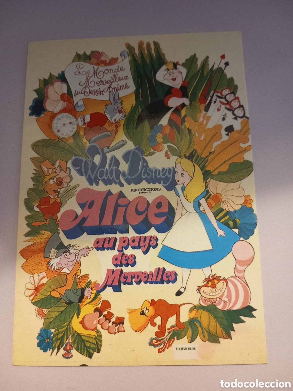 Postales: Postal de Alicia en el Pais de las Maravillas-de Eurodisney