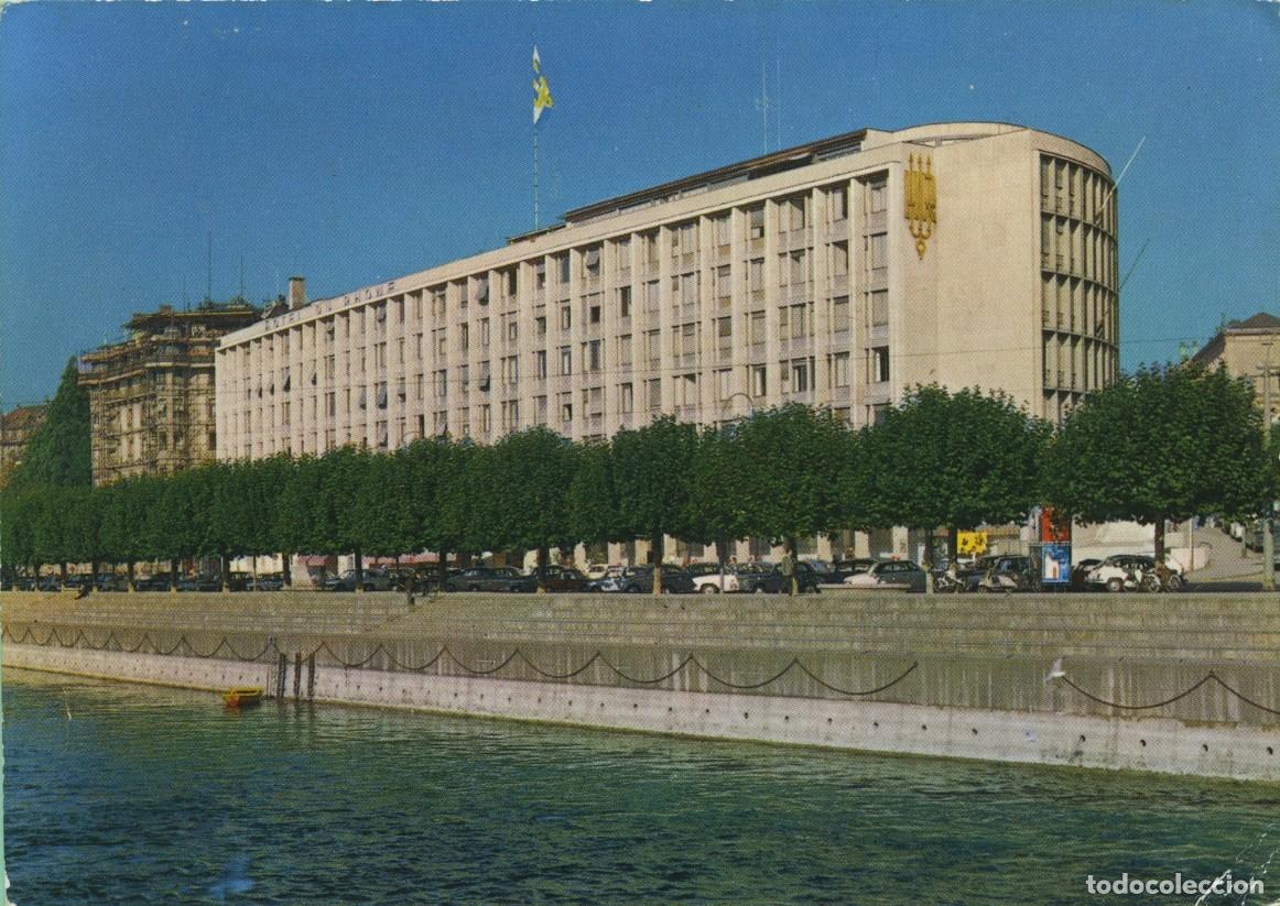 Postales: GINEBRA. Suiza. Hotel du Rh&ocirc;ne. ED. POLYDRUCKK AG. DIETIKON