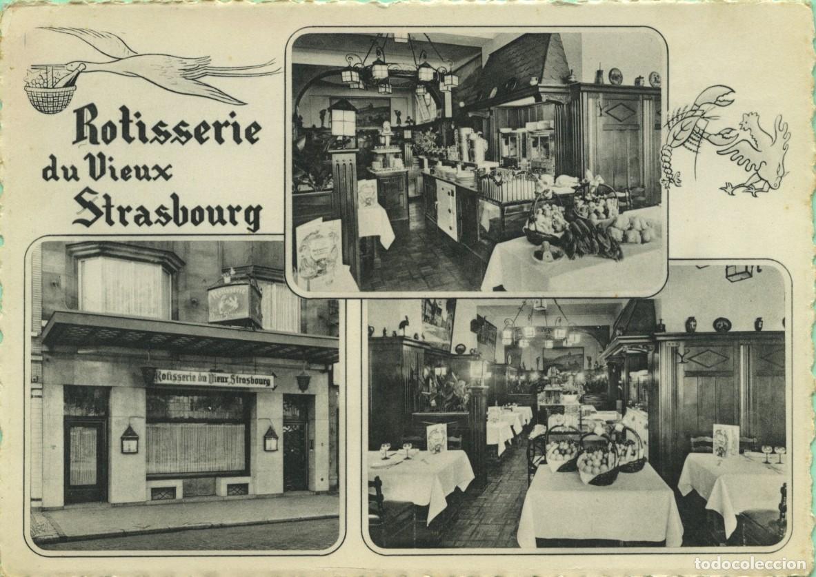 Postales: Asador del viejo Estrasburgo. Francia. 2. Boulevar del Jard&iacute;n Bot&aacute;nico, Bruselas (Cerca del bulevar