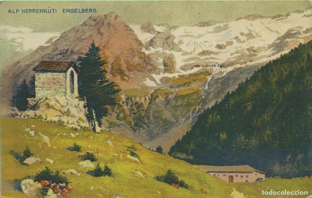 Postales: ALP HERRENR&Uuml;TI. ENGELBERG. Suiza. Sin circular. ED. INSTITUTO DE ARTE FREY & SONS DE Z&Uacute;RICH