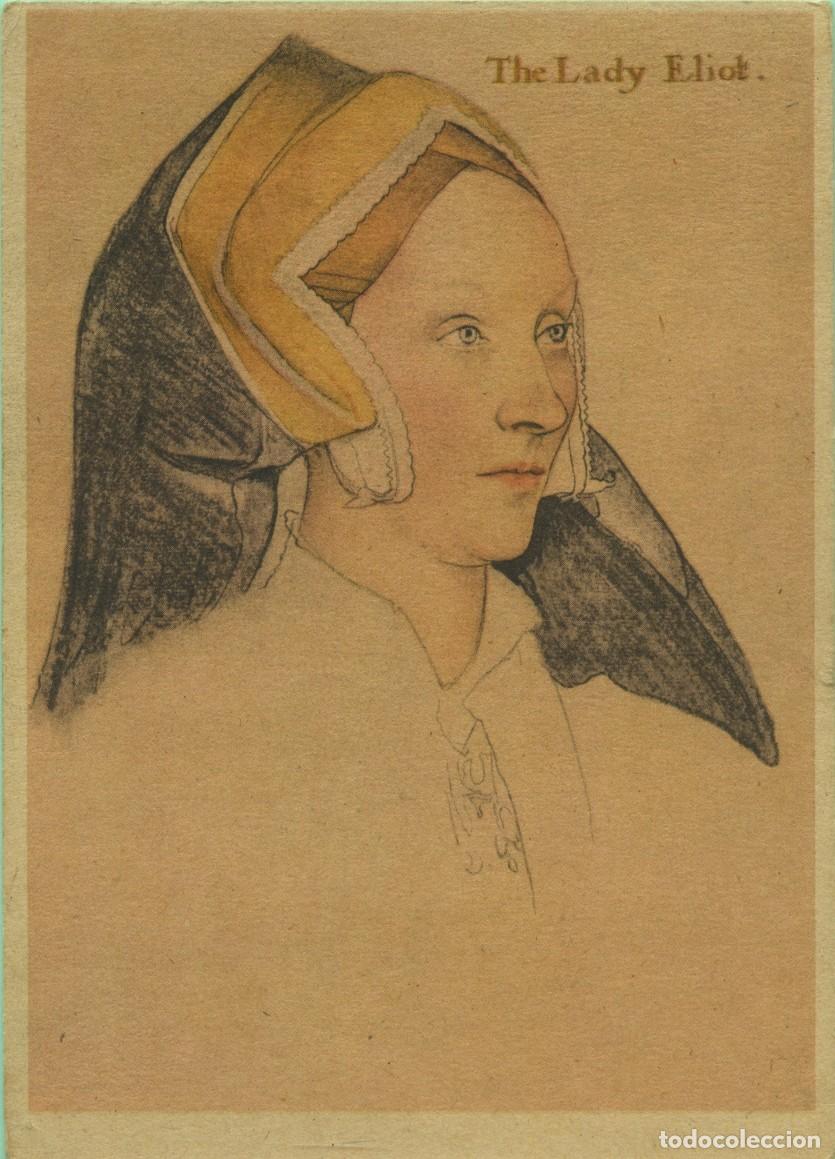 Postales: Hans Holbein. Lady Margaret Elyot (1532-43). Basado en la grabaci&oacute;n original de Franz Hanfstaengl. M