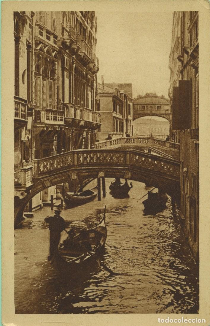 Postales: N&ordm; 4461-13-VENEZIA. Italia. Canal y Puento de los Suspiros. Sin circular. ED. A. SEROCHI