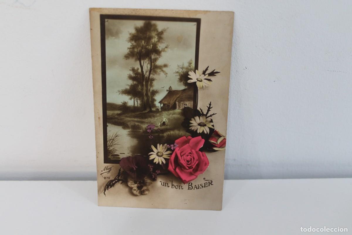 Postales: ANTIGUA POSTAL FRANCESA ART NOUVEAU UN BON BAISER PRINCIPIOS SIGLO XX SIN CIRCULAR