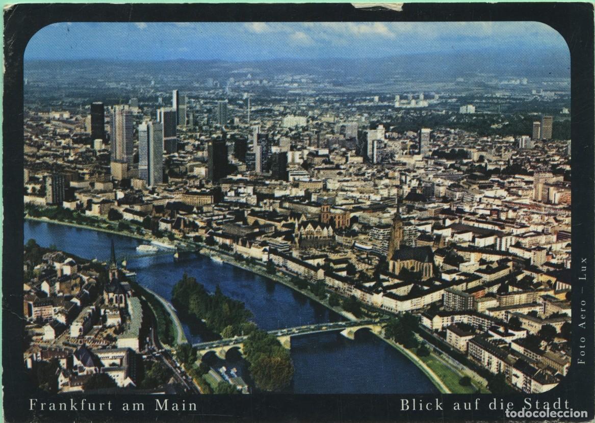Postales: FRANKFURT. Alemania. Vistas de la ciudad. Circulada en 1980. EDITOR DE ARTE MICHEL