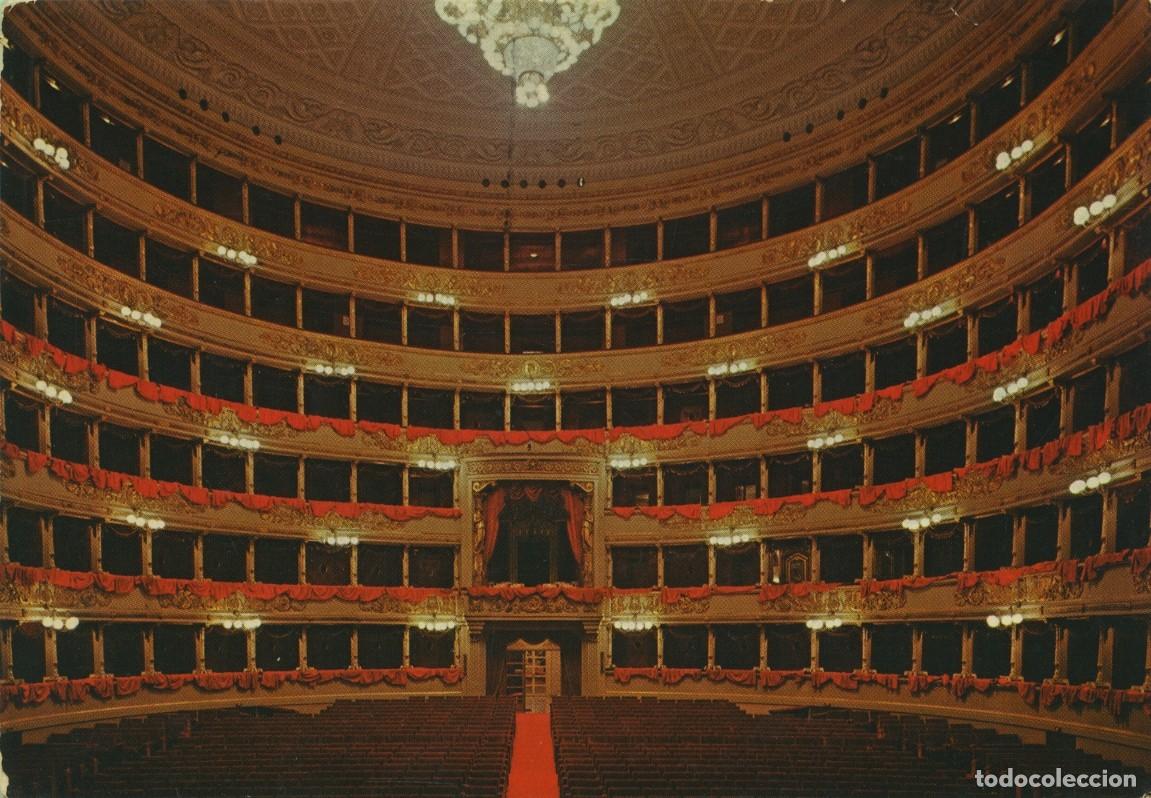 Postales: N&ordm; 58330- MIL&Aacute;N. Italia. Teatro &rdquo;Alla Scala&rdquo;. Interior. Circulada en 1977. ED. ROTALCOLOR