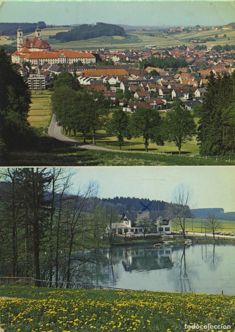 Postales: Restaurante Caf&eacute; Schachenbad. A la atenci&oacute;n de la familia M&uuml;cke. Alemania. Circulada en 1978. ED. FO