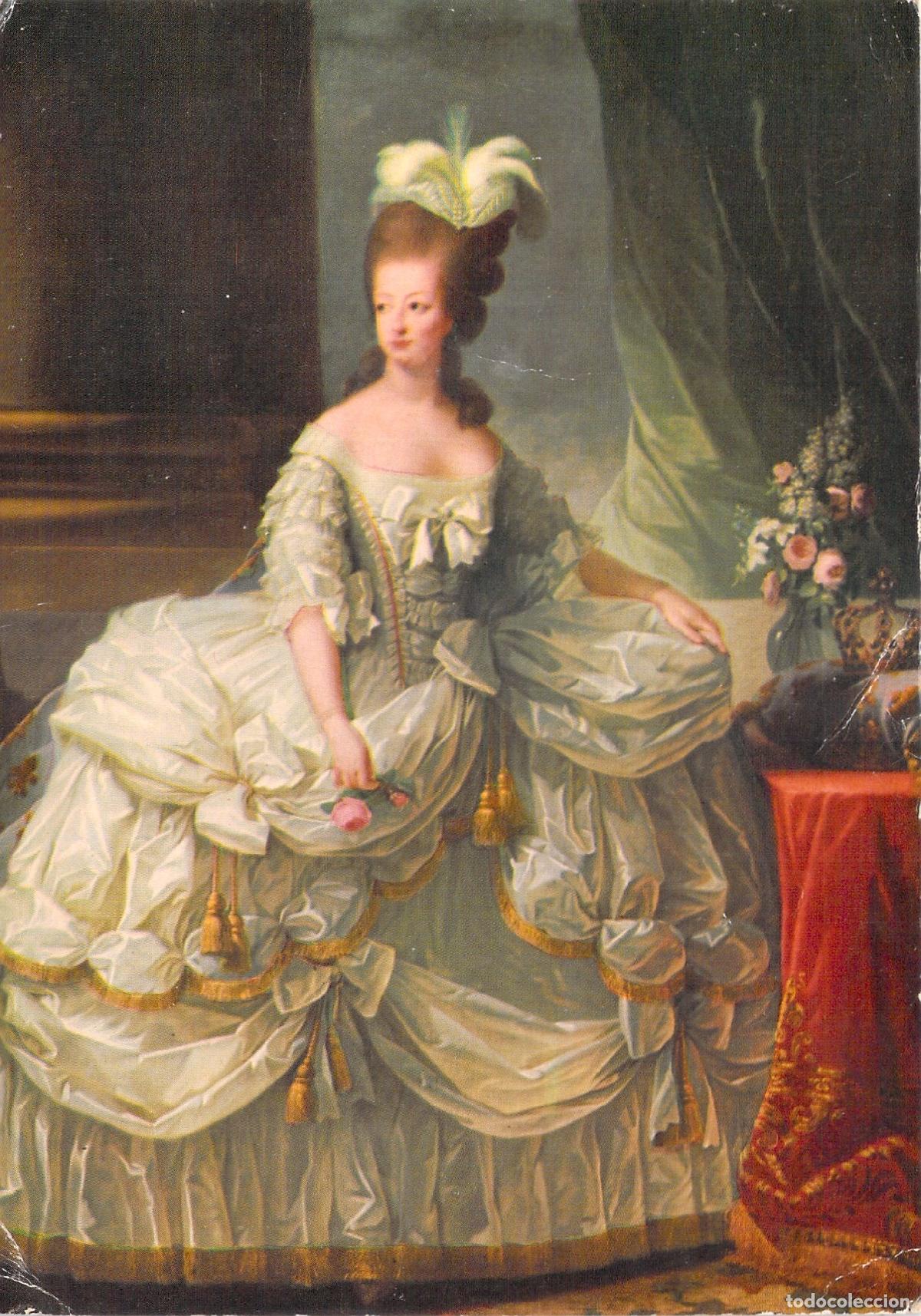 Postales: Postal de Marie Antoinette, Delfina de Francia, pintura de Vig&eacute;e-Lebrun