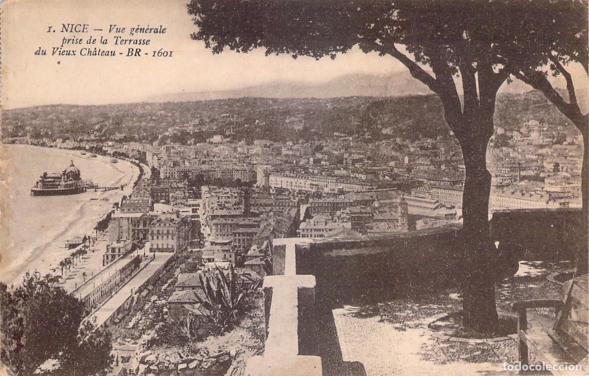 Postales: Postal de Niza vista panor&aacute;mica desde la colina del Castillo