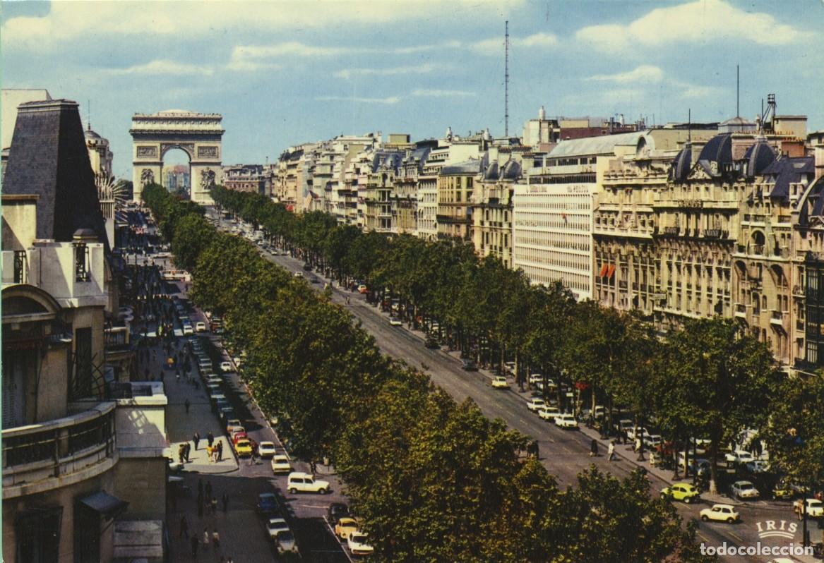 Postales: N&ordm; 507-PAR&Iacute;S. Francia. Los Campos El&iacute;seos y el Arco del Triunfo. Sin circular. EDITIONS CHANTAL