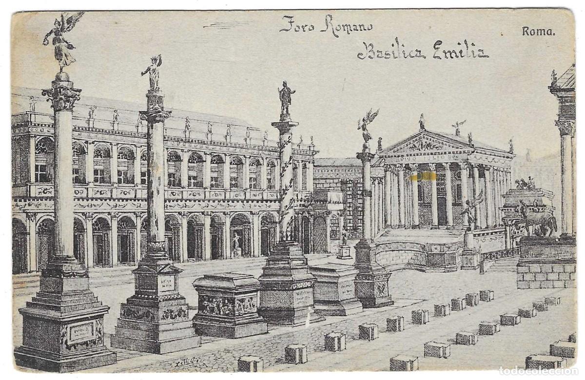 Postales: Postal Italia. Roma. Foro Romano. Bas&iacute;lica Emilia. ref. 7-ita467