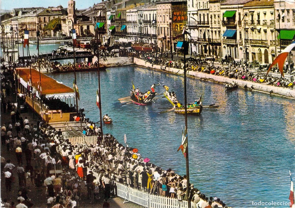 Postales: Postal de S&egrave;te Francia, campeonato de justas n&aacute;uticas