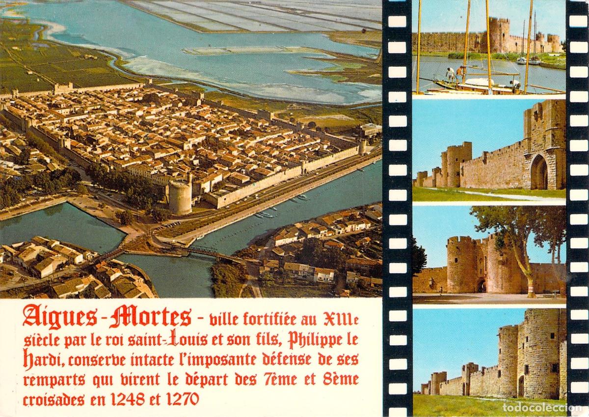 Postales: Postal de Aigues-Mortes Francia, ciudad fortificada