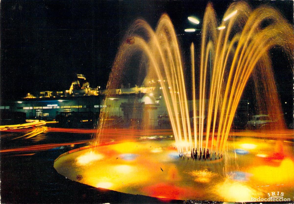 Cartoline: Postal de la Fuente Luminosa en el Puerto de Bastia, C&oacute;rcega