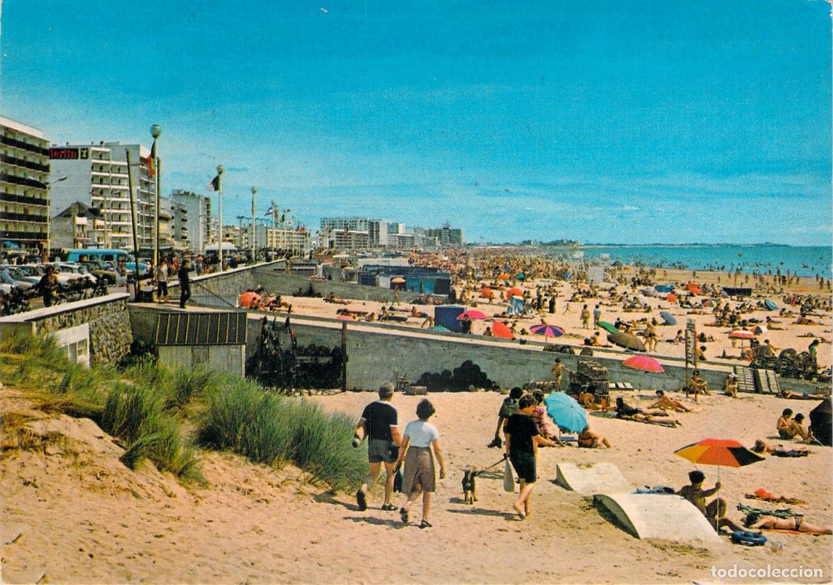 Postales: Postal de Saint-Jean-de-Monts Playa y Paseo Mar&iacute;timo