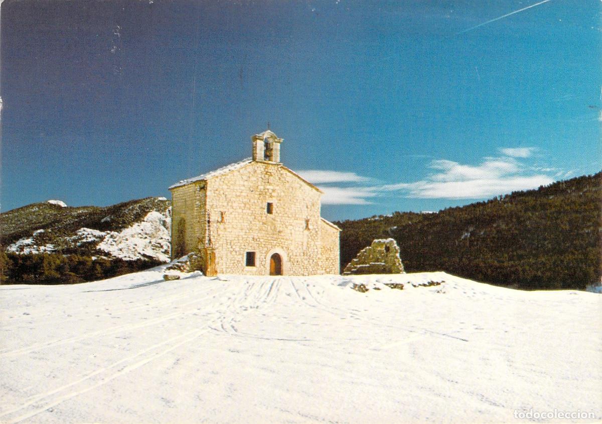 Postales: Postal de la Capilla de Gratemoine en Seranon cubierta de nieve
