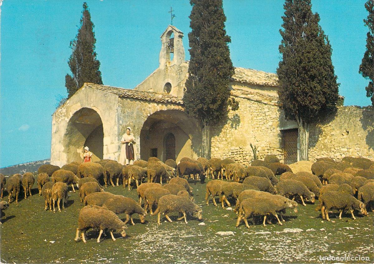 Postales: Postal de la Capilla de Saint-Sixte con reba&ntilde;o en Eygali&egrave;res