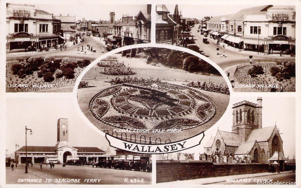 Postales: Postal de vistas m&uacute;ltiples de Wallasey, Cheshire
