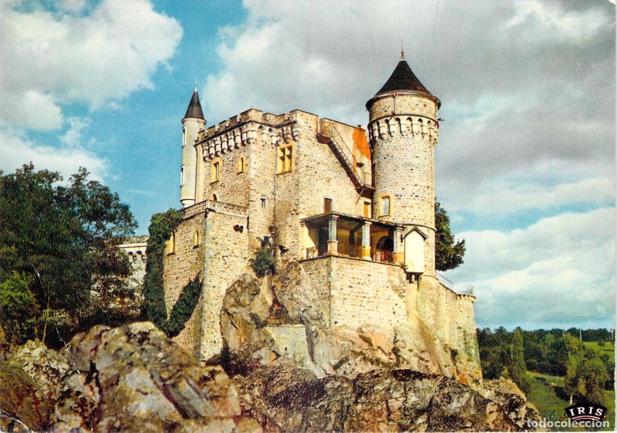 Postales: Postal Castillo de la Roche en Roanne Francia