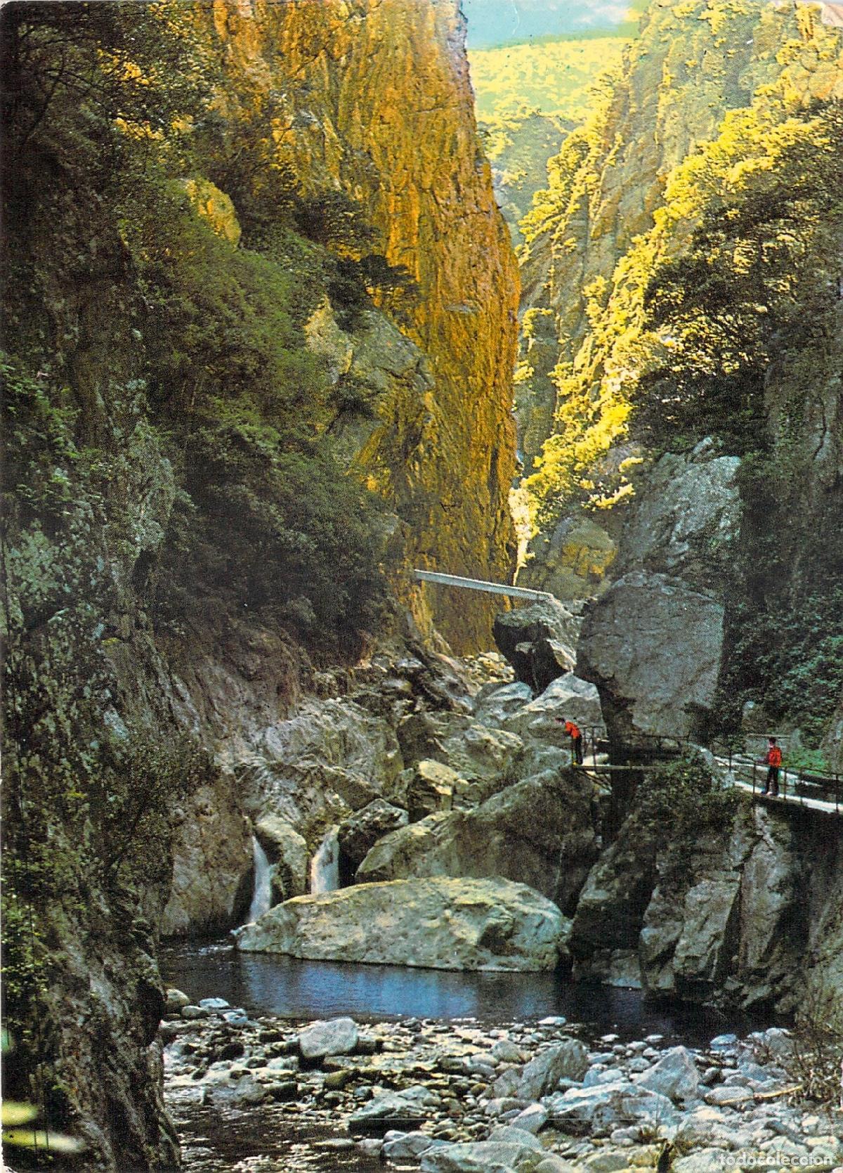 Postales: Postal de las Gargantas del Mondony en Am&eacute;lie-les-Bains, Francia