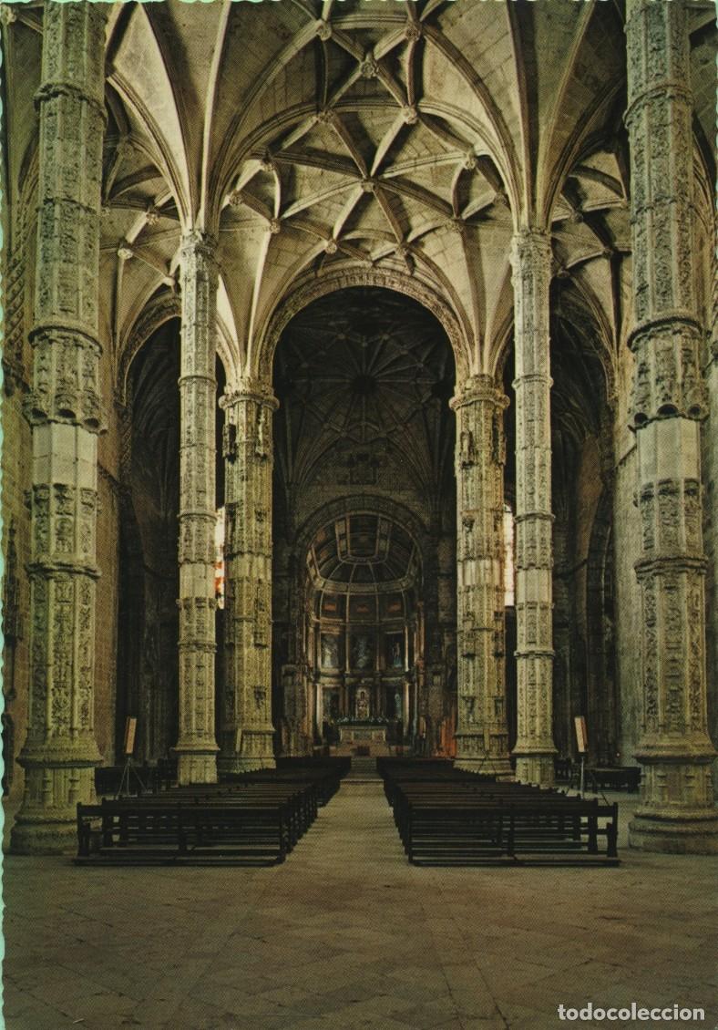 Postales: N&ordm; 755/45-LISBOA. Portugal. Monasterio de los Jer&oacute;nimos. Interior. Sin circular