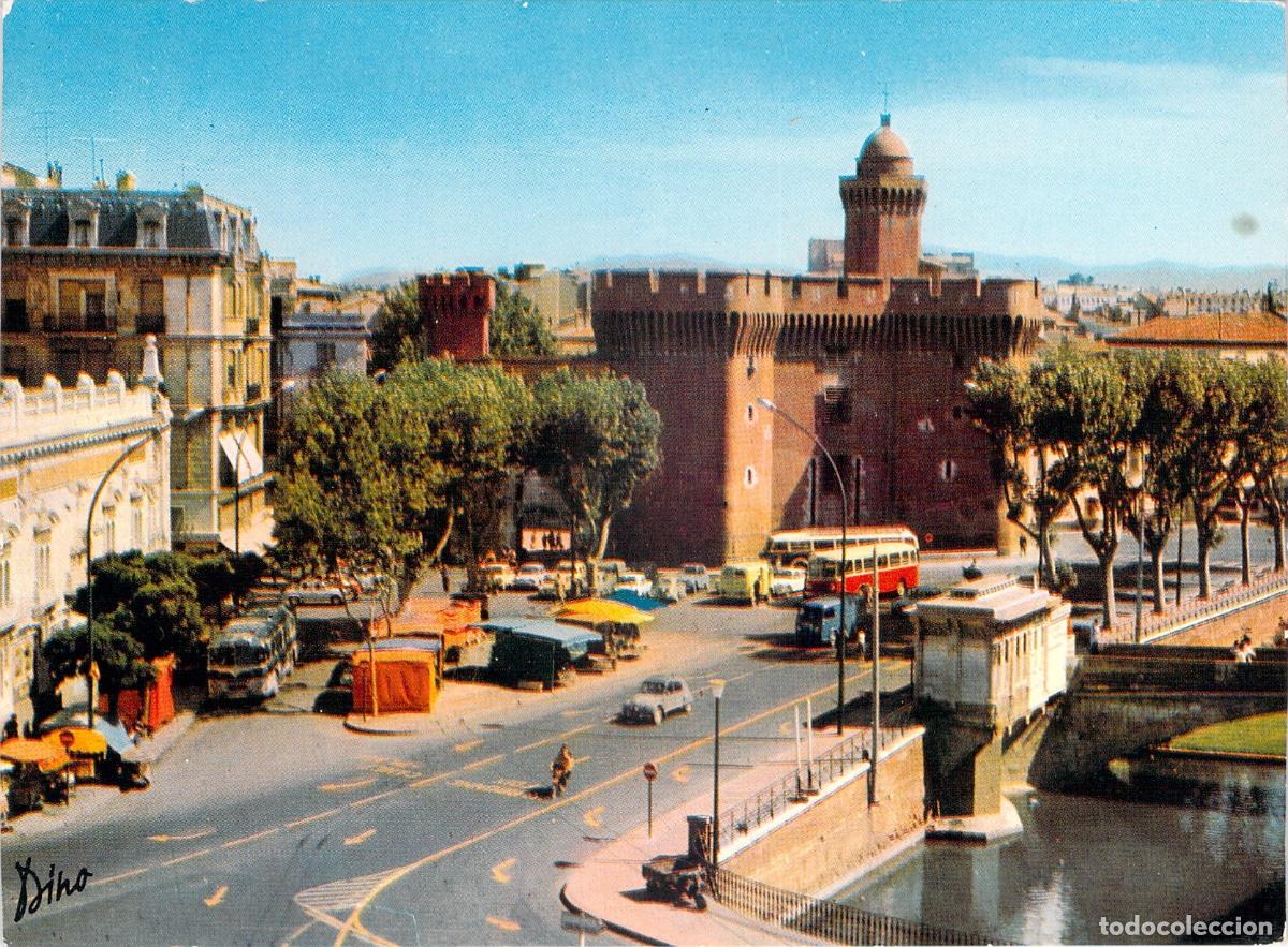 Postales: Postal de Perpignan Francia con el hist&oacute;rico edificio Le Castillet - Foto 1