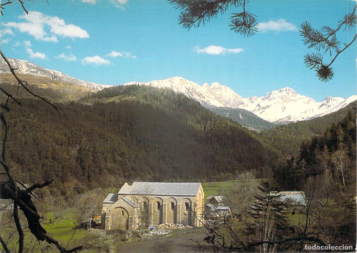Postales: Postal de la Abad&iacute;a de Boscodon en los Alpes franceses