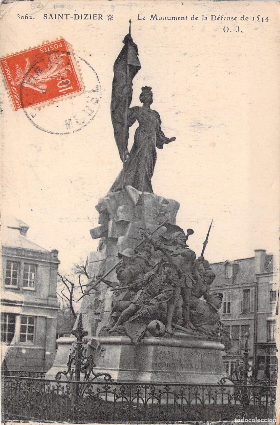 Postales: Postal antigua de Saint-Dizier Monumento de la Defensa de 1544