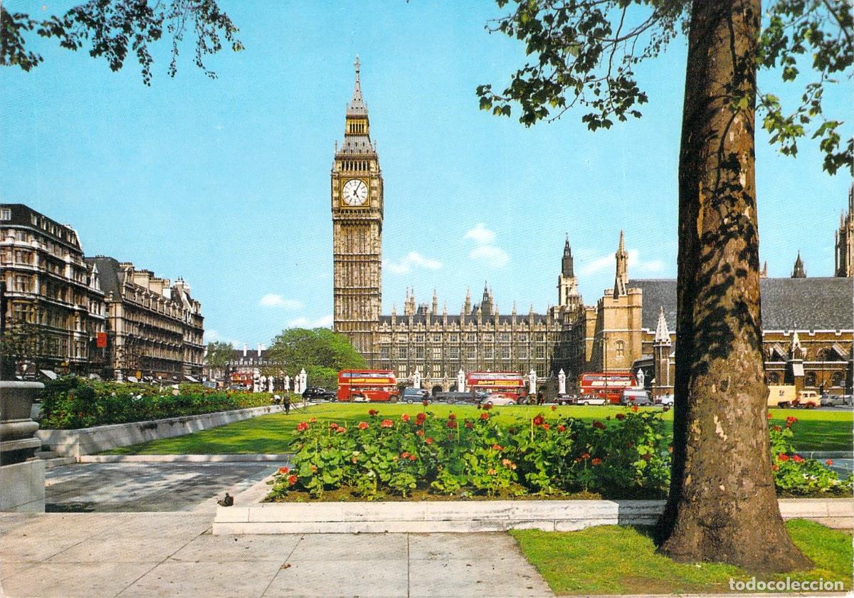 Postales: Postal de Parliament Square con el Big Ben en Londres