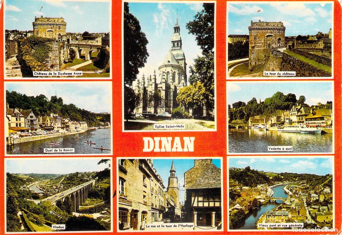 Postales: Postal de vistas panor&aacute;micas de la ciudad de Dinan, Breta&ntilde;a