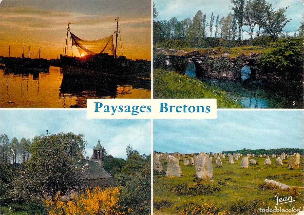 Postales: Postal de paisajes de la regi&oacute;n de Breta&ntilde;a, Francia