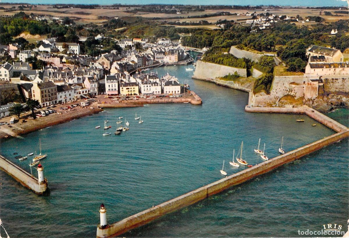 Postales: Postal de Belle-Ile-en-Mer, El Puerto de Le Palais y la Ciudadela