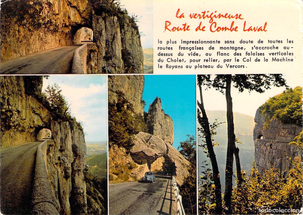 Postales: Postal de la carretera Combe Laval en Vercors, Francia