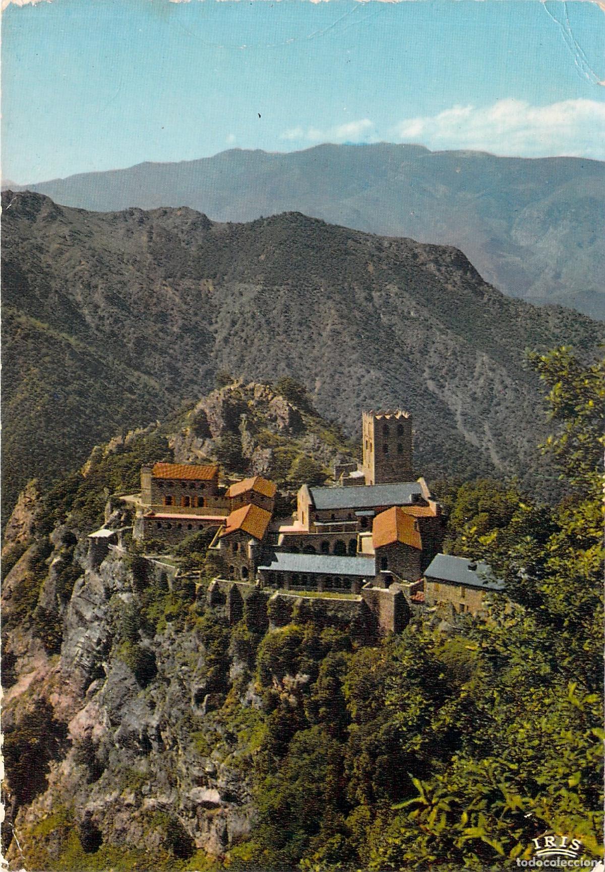 Postales: Postal de la Abad&iacute;a de Saint-Martin du Canigou, Vernet-les-Bains, Francia