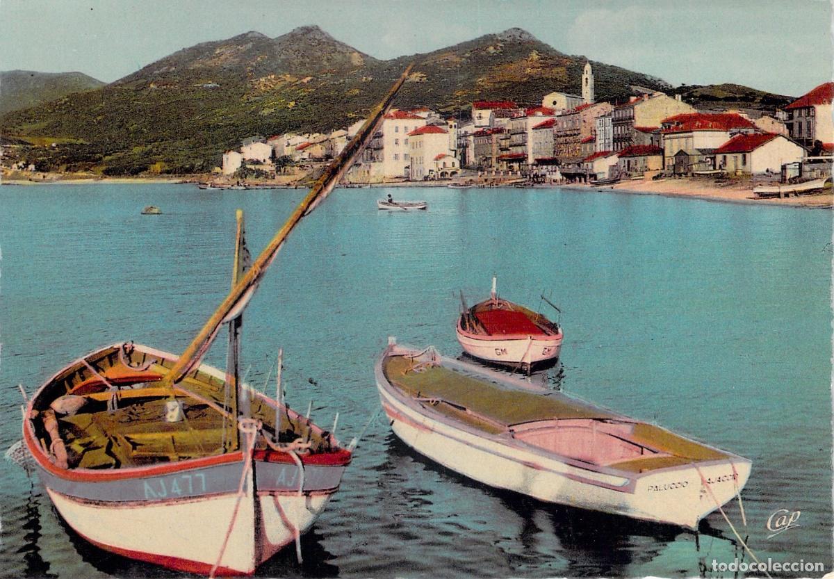 Postales: Postal de Propriano C&oacute;rcega vista del puerto con barcas
