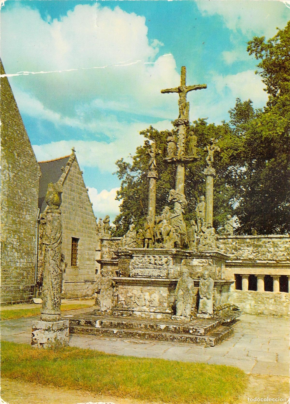 Cartoline: Postal de Breta&ntilde;a - Calvario de Gu&eacute;henno en Francia