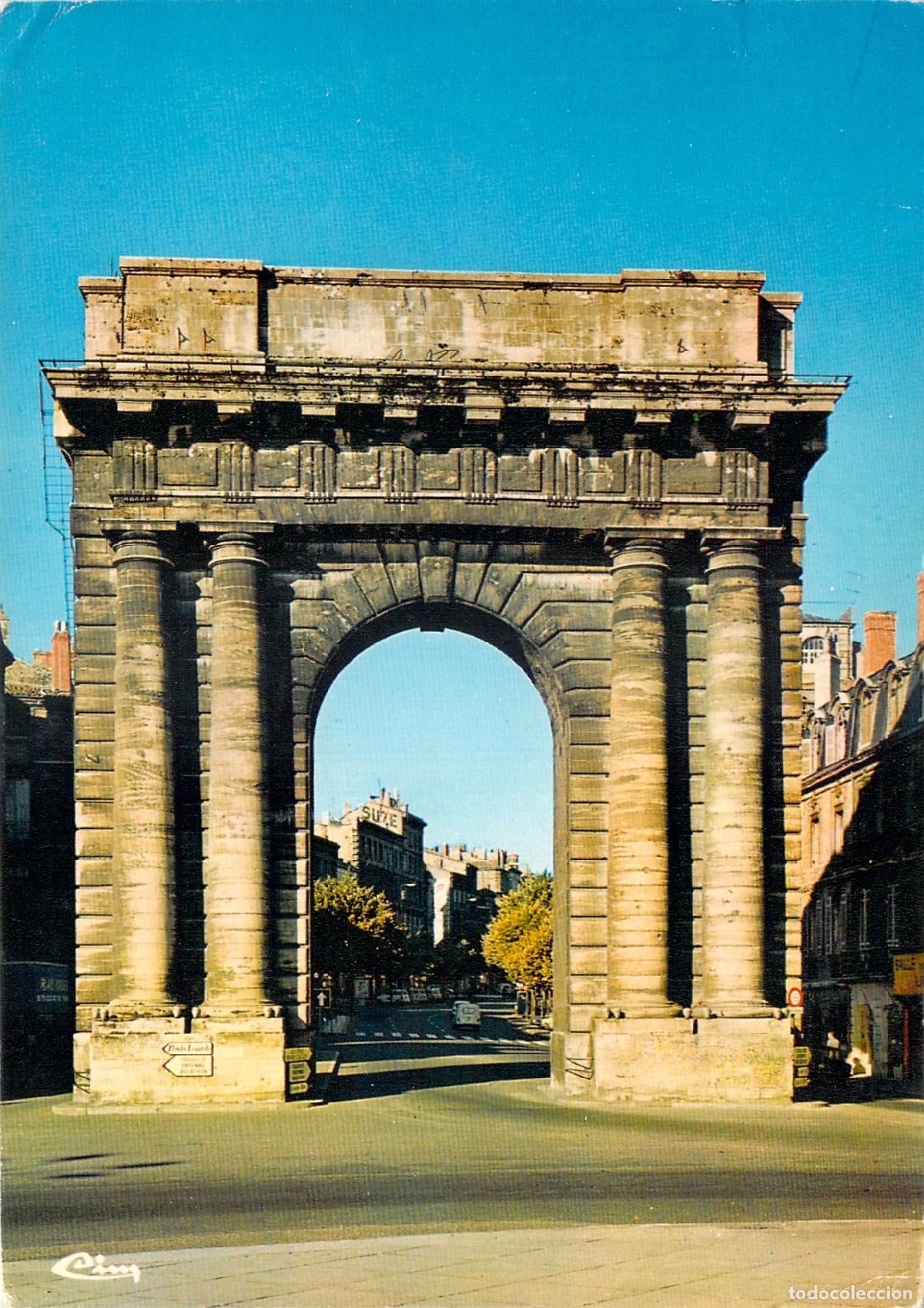 Cartoline: Postal de la Porte des Salini&egrave;res en Burdeos, Francia