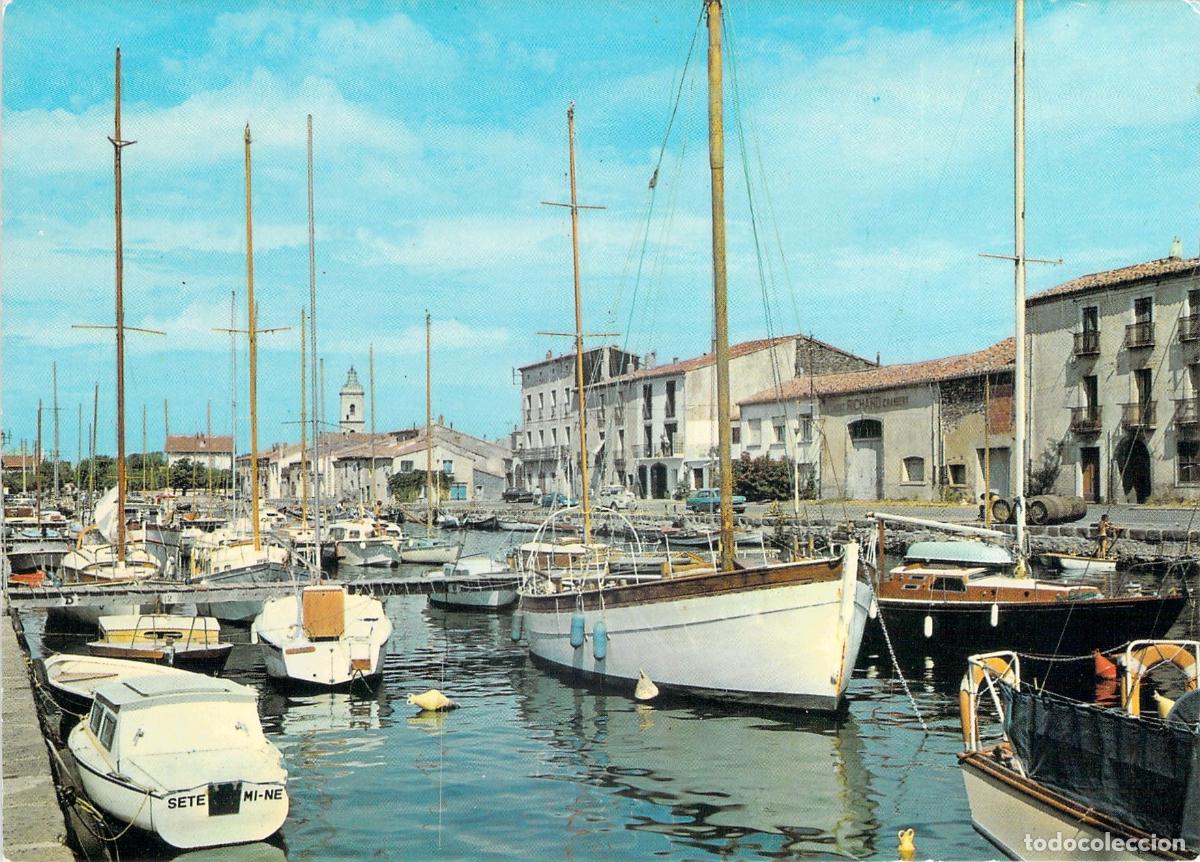 Cartoline: Postal de barcos en el puerto de Marseillan Ville