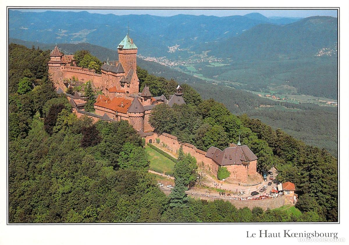Cartoline: Postal del Castillo de Haut-Koenigsbourg en Alsacia Francia