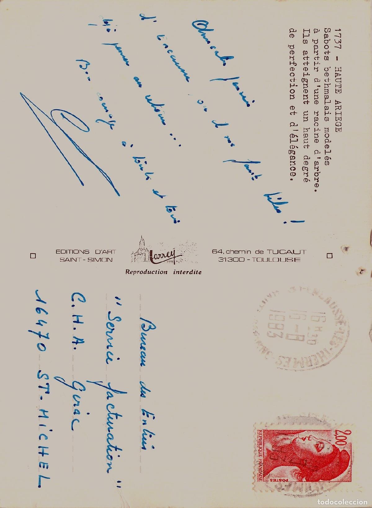 Postales: Postal de Zuecos Bethmalais de Alta Ariege - Foto 2