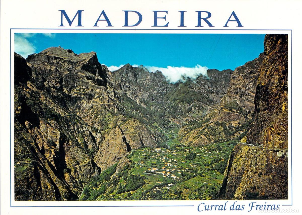 Postales: Postal de Curral das Freiras, Pueblo de Monta&ntilde;a en Madeira, Portugal