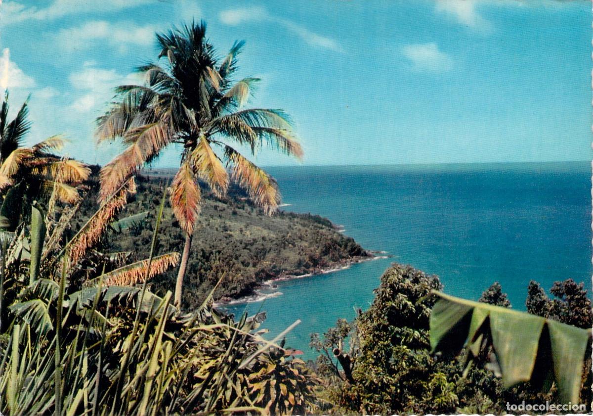 Postales: Postal de paisaje costero en las Antillas