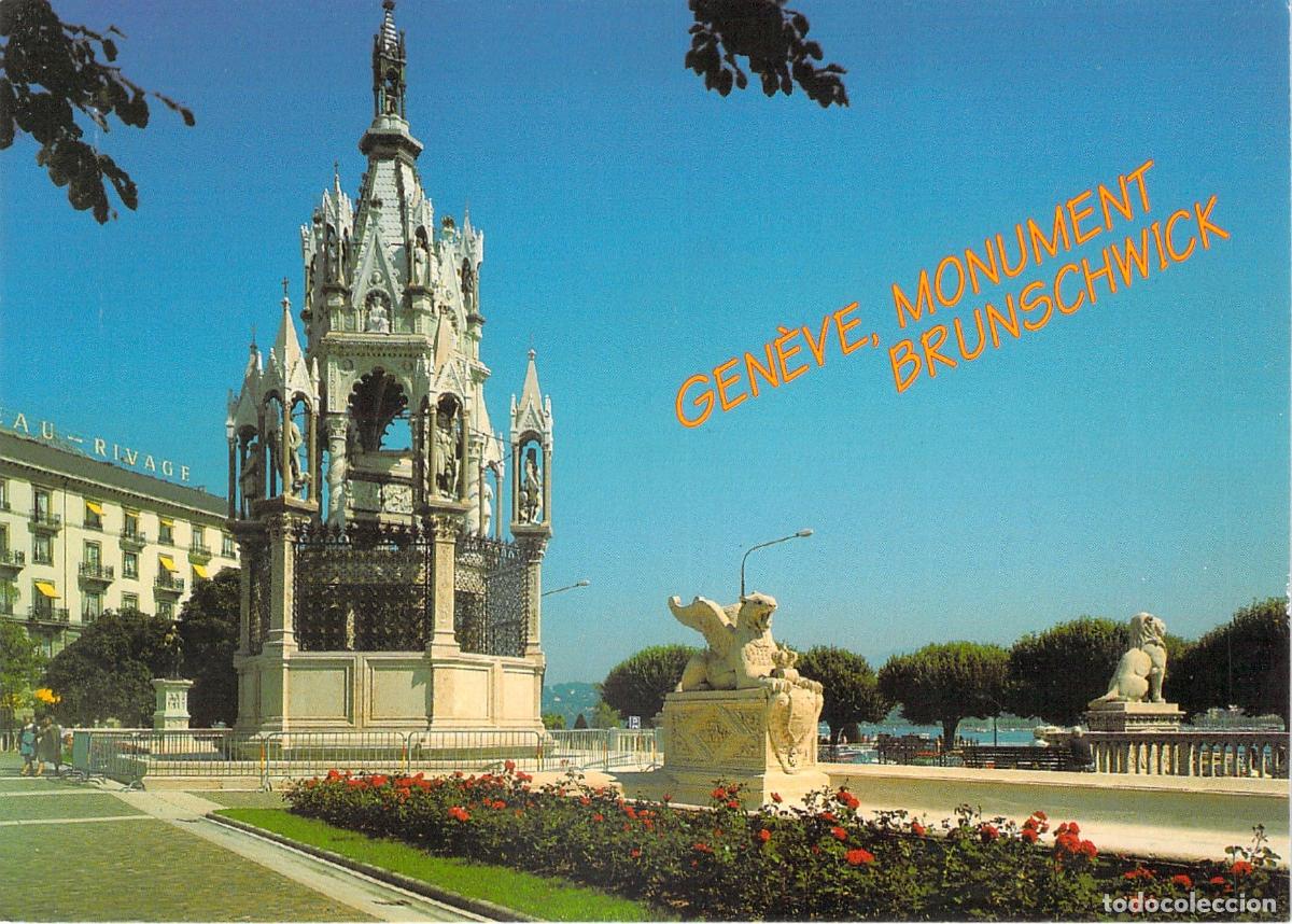 Postales: Postal de Ginebra, Monumento Brunswick en Suiza